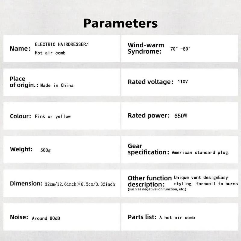 Multifunctional Hot Air Comb, 1 Box Automatic Hair Straightener, Negative Ion Hot Air Comb, Hair Styling Tool for Home & Salon Use, Hair Styling Tools