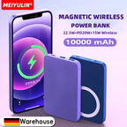 10000Mah Magnetic Wireless Power Bank Portable 5000Mah USB C Fast Charging External Battery Charger for Iphone 15 Xiaomi Samsung