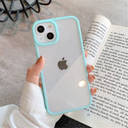 Candy Shockproof Silicone Bumper Phone Case for Iphone 14 11 12 13 Pro Max X XS XR 8 7 plus SE Transparent Protection Back Cover