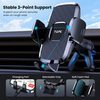 Car Phone Holder Air Vent Car Phone Mount Upgrade Hook Clip Gravity,Aluminum Car Cradle for Iphone 15 14 13 12 11 Pro Max