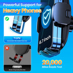 Car Phone Holder Air Vent Car Phone Mount Upgrade Hook Clip Gravity,Aluminum Car Cradle for Iphone 15 14 13 12 11 Pro Max