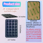 2PCS Silicone Suction Phone Case Mount,Non Slip Suction Cup Phone Mount,Hands-Free Phone Accessories Holder for Selfies and Videos,Silicon Adhesive Phone Stand Sticky for Cell Phone Cellphone Smartphone