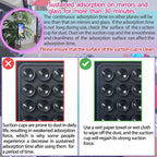 2PCS Silicone Suction Phone Case Mount,Non Slip Suction Cup Phone Mount,Hands-Free Phone Accessories Holder for Selfies and Videos,Silicon Adhesive Phone Stand Sticky for Cell Phone Cellphone Smartphone