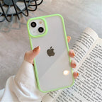 Candy Shockproof Silicone Bumper Phone Case for Iphone 14 11 12 13 Pro Max X XS XR 8 7 plus SE Transparent Protection Back Cover