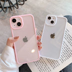 Candy Shockproof Silicone Bumper Phone Case for Iphone 14 11 12 13 Pro Max X XS XR 8 7 plus SE Transparent Protection Back Cover